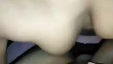 Indian girl touches BF's boner with tits like she saw in porn films