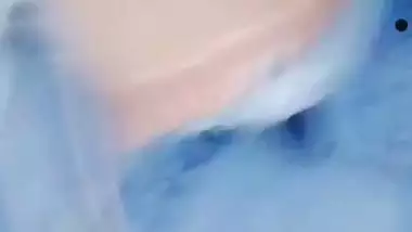 Bengali college girl shows big boobs on video call