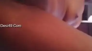 Horny XXX model puts her outie cherry in camera and masturbates it