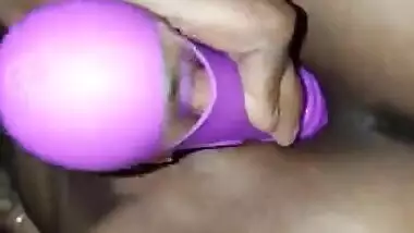 Desi wife self masturbate with sex toy and hubby self hand job