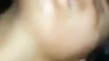 Horny Indian XXX girl tasting her boyfriend’s big dick on cam MMS