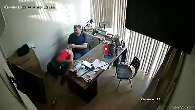 Boss Having Secret Sex with Young Horny Secretary Girl Caught on IP Camera