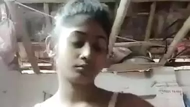 XXX video of Desi slut who takes clothes off item by item on camera