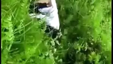 Desi mms sex, Horny Tamil couple was caught fucking outdoor in bushes