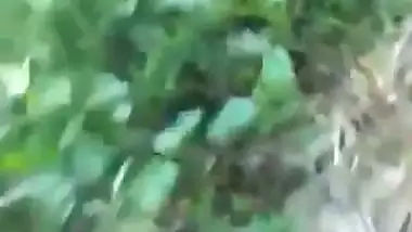 Local Adivasi girl having sex with lover in forest