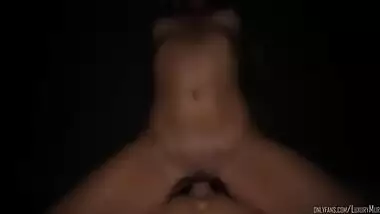 Stepmom fucked stepson in the middle of the night-Cum on face