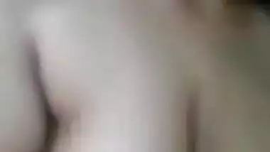 Teen Desi belle demonstrates her big sexy tits for live XXX show