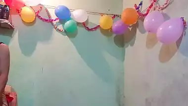 XXX sex of Bengali man and Desi girlfriend at her birthday party