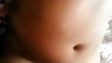 Man XXX records his hot Desi wife nude and teases her hairy cunt