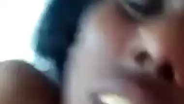 Dark skinned South Indian maid sex with house owner