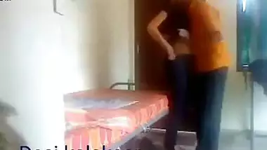 Sex HD video of a college couple fucking in his hostel room