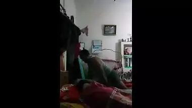 College girl gets fucked by landlord infront of her roommate