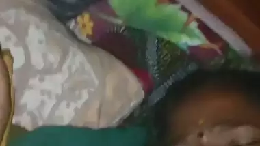 Mature slut aunty sex for money with client at home