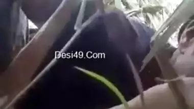 Forest is a good place for the Desi slut and XXX buddy to have sex