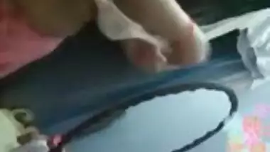 Desi Indian Bhabhi nude show on live cam in front of family