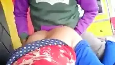 An old truck driver fucks a desi whore in his truck