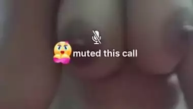 Indian woman is happy to flaunt natural tits in front of online men