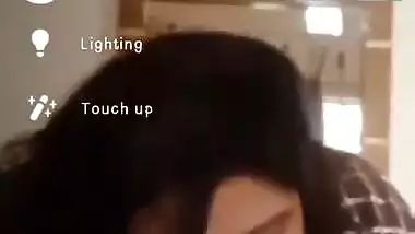 Wife’s blowjob and nude GF on video call sex