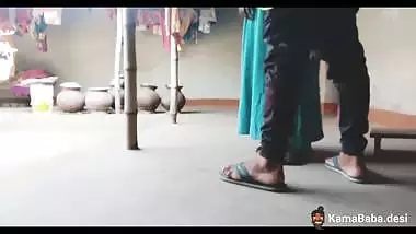 Local sex video of a man fucking wife in a standing position