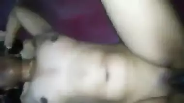 Boy with hairy belly has sex with Indian wife with a XXX blue condom on
