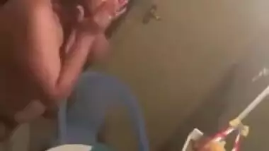 Pakistani aunty spycam footage from bathroom