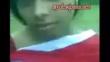 Horny village girl Rumela’s outdoor free porn