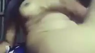 Bangladeshi cute village girl showing holes